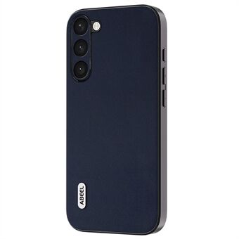 ABEEL Anti-ridse skal til Samsung Galaxy S23 Nappa Texture Phone Case Ægte ko læder+PC+TPU cover