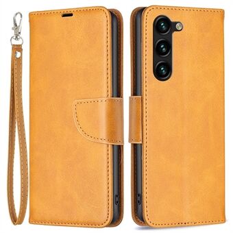 Til Samsung Galaxy S23+ BF Læder Series-4 Fuld beskyttelse Magnetisk lås Telefontaske Stand Flip Læder tegnebogscover med håndledsrem