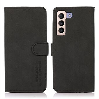 KHAZNEH til Samsung Galaxy S23+ tekstureret PU-lædertelefon Faldsikkert etui Magnetisk lås Foldbart Stand tegnebogscover