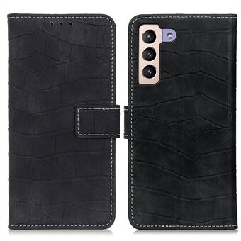 Til Samsung Galaxy S23+ PU-læder Fuld beskyttelse telefonetui Drop-proof Crocodile Texture Wallet Stand Cover