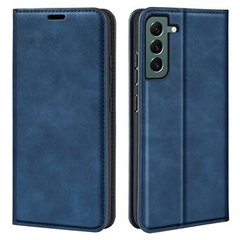 Til Samsung Galaxy S23+ Hud-touch-følelse PU-læder pung Telefon etui Stand Skjult magnetisk absorption Folio Cover
