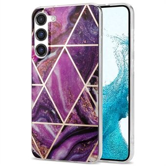 Til Samsung Galaxy S23+ IMD Marble Pattern Phone Case Galvanisering TPU Drop Protection Cover