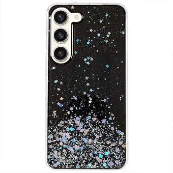 Til Samsung Galaxy S23+ Starry Sky Sparkle Epoxy telefoncover Stødsikker TPU beskyttende bagcover