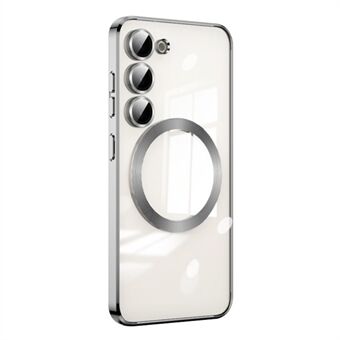 Magnetisk telefoncover til Samsung Galaxy S23+ Kompatibel med Magsafe Clear TPU galvaniseret cover med linsebeskytter