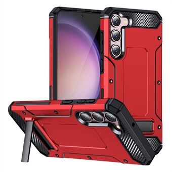 Til Samsung Galaxy S23+ Metal Kickstand Phone Case TPU + PC Anti-drop Cover