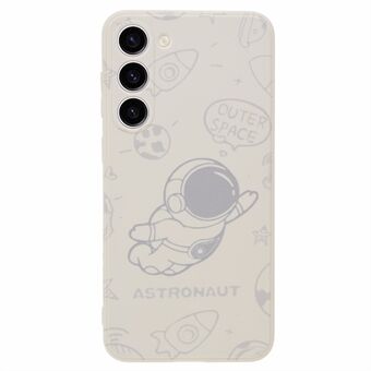 Til Samsung Galaxy S23+ Soft TPU-telefontaske Præcis udskæring Space Astronaut-mønster bagcover