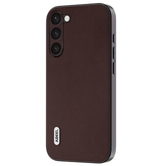 ABEEL Nappa Texture Phone Case til Samsung Galaxy S23+ ægte ko læder+PC+TPU Anti-fall Cover
