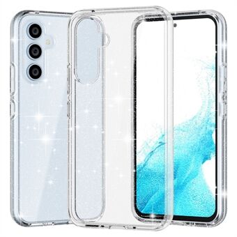 Til Samsung Galaxy A54 5G Glittery Powder Bling telefontaske Hård PC Blød TPU Drop Protection Anti-Fall Cover