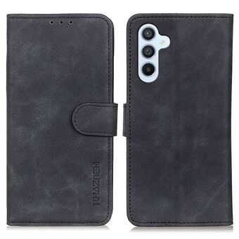 KHAZNEH til Samsung Galaxy A54 5G magnetisk lås PU læder retro tekstur telefoncover Folio Flip Wallet Stand Case