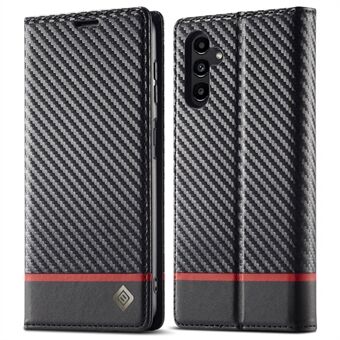 LC.IMEEKE til Samsung Galaxy A54 5G Carbon Fiber Texture Phone Flip læder pung etui Drop-sikkert mobiltelefon cover