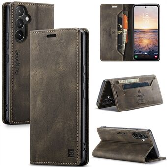 AUTSPACE A01-serien til Samsung Galaxy A54 5G RFID-blokerende telefontaske Stand Retro Texture Matt Pung Cover