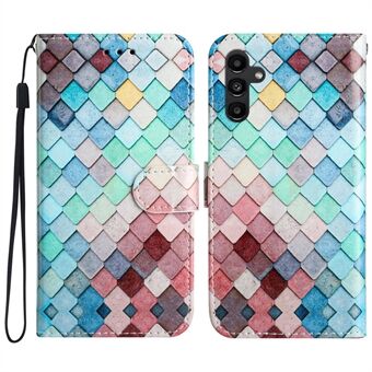Til Samsung Galaxy A54 5G PU Læder Flip Case Stand Funktion Mønster Udskrivning Telefoncover