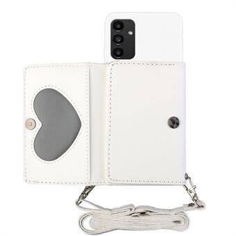 Til Samsung Galaxy A54 5G PU Læder Telefon Case Pung Stand Cover med skulderrem