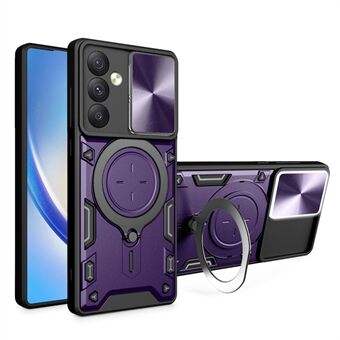 Til Samsung Galaxy A54 5G Slide Lens Protection Phone Case TPU+PC Kickstand Cover
