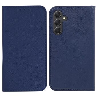 Til Samsung Galaxy A54 5G Stand PU Læder Cover Case Wallet Cross Texture Shell