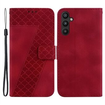 Til Samsung Galaxy A54 5G PU Stand Telefoncover 7-Shape påtrykt Flip Wallet Cover