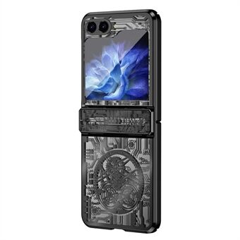 Mechanical Legend Series Hard PC Case til Samsung Galaxy Z Flip5 5G Beskyttende Telefon Case Galvaniseringscover