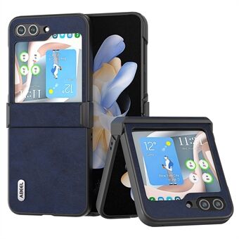 ABEEL til Samsung Galaxy Z Flip5 5G PU-læder + PC-telefonetui Kohud Tekstur Hængselbeskyttelsescover