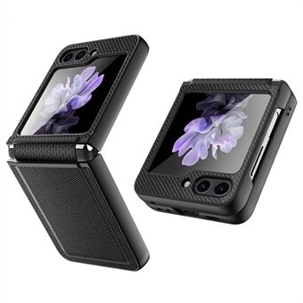 Til Samsung Galaxy Z Flip 5G Case Rear Screen Glass Film PU+PC Phone Cover