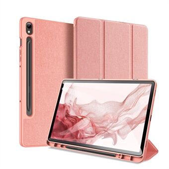 DUX DUCIS Domo Serie til Samsung Galaxy Tab S9 Tabletask PU-læderstativskal Tri-Fold Folio Cover