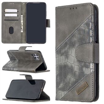 Crocodile Skin Assorted Color Leather Wallet Phone Cover til Huawei P40 Lite 4G