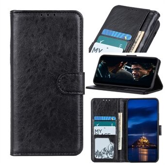Crazy Horse Læder Flip Cover Wallet Stand Mobiltelefon Taske til Huawei P40 Pro + / P40 Pro Plus