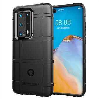 Robust Square Grid Texture Thicken Anti-shock TPU-cover til Huawei P40 Pro+
