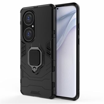 Cool Guard PC + TPU Combo Velbeskyttet Kickstand Hybrid Phone Cover Case til Huawei P50 Pro