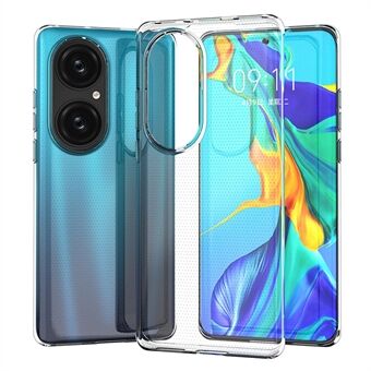 Til Huawei P50 Pro 4G Ultra Slim Anti-Drop Phone Cover Transparent TPU Mobiltelefon Cover