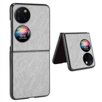 Til Huawei P50 Pocket / Pocket S Anti-ridse telefontaske Tekstureret PU lædercoated pc-mobiltelefoncover