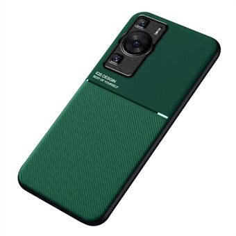 Til Huawei P60 Lines påtrykt anti-drop telefoncover PU læder+TPU taske