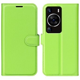 Til Huawei P60 PU Læder Telefon Stand Case Litchi Texture Wallet Telefon Cover
