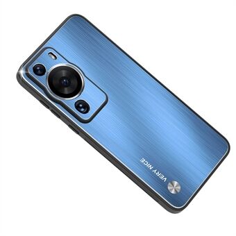 Til Huawei P60 aluminiumslegering + TPU telefoncover Børstet anti-fingeraftrykscover