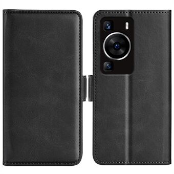 Til Huawei P60 PU læderpung Flip Telefon Cover Calf Texture Stand Folio Cover