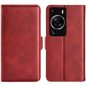 Til Huawei P60 Pro PU læderetui Calf Texture Stand Wallet Phone Cover