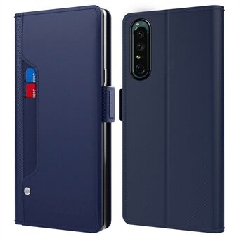 Til Sony Xperia 1 IV 5G Makeup Spejl Telefon Case Folio Flip PU læder Magnetisk lås Stødsikkert cover med kortholder Stand