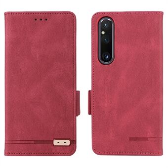 Til Sony Xperia 1 V Stand Wallet Læder Telefon Case Hardware Decor Beskyttende Telefon Cover