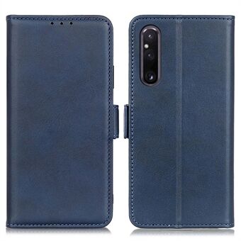 Til Sony Xperia 1 V Cowhide Texture Phone Cover Wallet Stand Beskyttende Phone Case