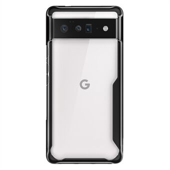 Klar akryl bagside + blødt TPU-ramme anti-ridse stødsikker telefoncover til Google Pixel 6 Pro