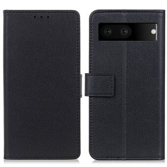 For Google Pixel 7 Wallet Flip Cover PU Leather Folio Justerbar Stand Magnetlukning Beskyttende Etui