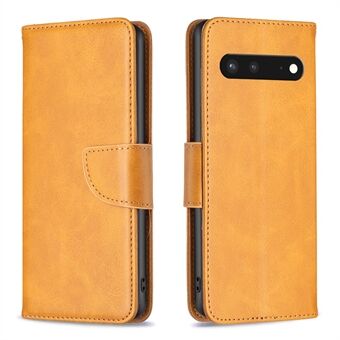 BF Leather Case Series-4 Wallet Phone Case til Google Pixel 7 Stødsikkert Folio Flip Cover i PU-læder + TPU Fuldbeskyttende Stand Case med stropp.