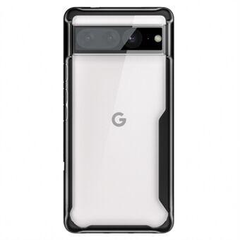 Til Google Pixel 7 5G Transparent akryl bagbeklædning + blødt TPU-ramme drop-sikker anti-ridse mobiltelefon etui dække.