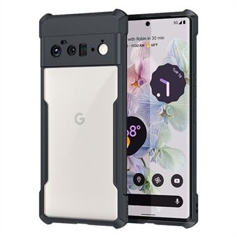 XUNDD Til Google Pixel 6 Pro 5G Hybrid Telefon Bagcover med Hjørne Airbag Beskyttelse Anti-chok Mobiltelefon Taske - Sort