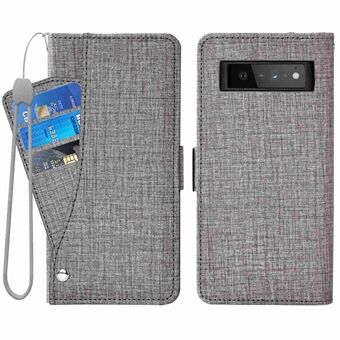 For Google Pixel 6 Pro 5G Anti-scratch Wallet Stand Jeans Cloth Texture PU Leather Cover Rotating Card Slot Phone Case

Til Google Pixel 6 Pro 5G Anti-scratch Wallet Stand Jeans Cloth Texture PU Lædercover med roterende kortspor telefon etui