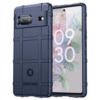 For Google Pixel 7 5G Rugged Square Grid Texture Kollisionssikker TPU Cover Beskyttende Telefoncover