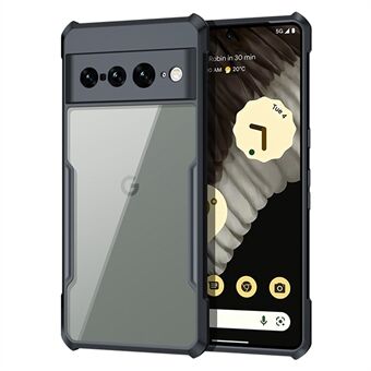 XUNDD til Google Pixel 7 Pro 5G Akryl + TPU Telefon Etui, Slagfast Beskyttende Mobil Coverskal - Sort