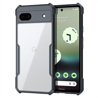 XUNDD til Google Pixel 6a Akryl + TPU-telefonetui med indbyggede firehjørne-luftposer, beskyttende mobiltelefonbagcover - Sort