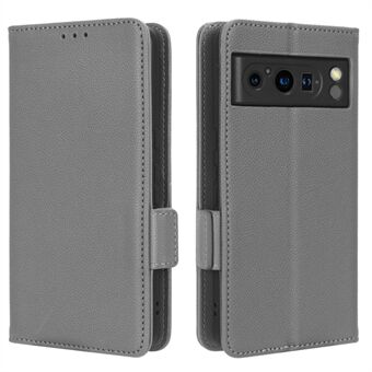 For Google Pixel 8 Pro Litchi Texture Wallet Case PU Leather Stand Magnetic Protective Phone Cover i dansk:

Til Google Pixel 8 Pro Litchi Tekstur Wallet-etui PU læder Stand Magnetisk Beskyttende Telefoncover