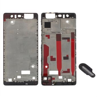 OEM fronthusramme + ørestykke mesh reparationsdel til Huawei P9 - Sort