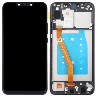 Til Huawei P Smart+ 2019/nova 3i Smart Phone Grade C LCD-skærm og digitaliseringsenhed + rammeudskiftningsdel (uden logo) - Sort